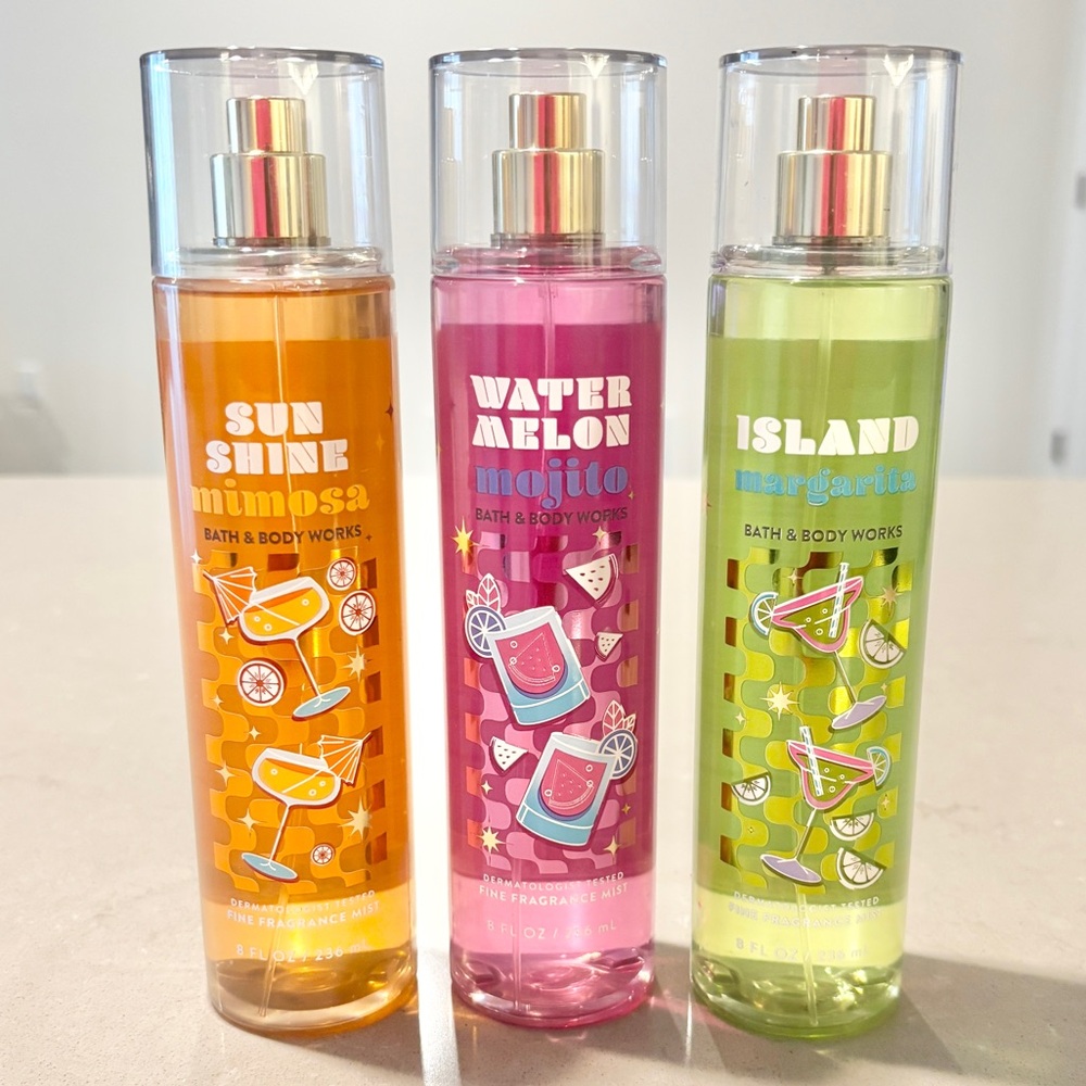 Bath & Body Works Fragrance Mist Trio 3 Piece Set Rare Scents New